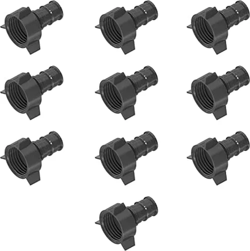 Pex A Adaptador roscado NPT hembra de 1/2 pulgada x 1/2 pulgada F-1960 [Paquete de 10]