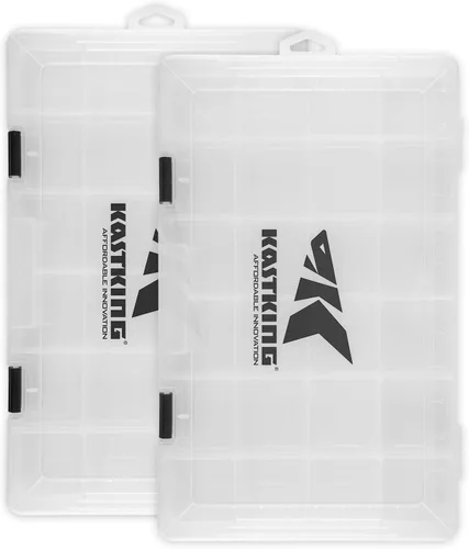 KastKing Cajas de aparejos, caja de plástico, caja organizadora de almacenamiento de plástico con divisores extraíbles, almacenamiento de aparejos