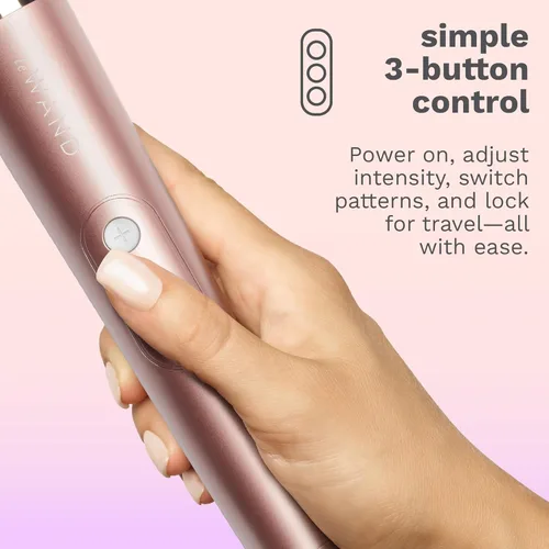 Miniatura 7 de Le Wand - Masajeador personal pequeño para mujeres y hombres - Masajeador de varita vibratoria con 10 velocidades ruidosas y 6 patrones de vibración