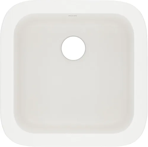 Rohl 5927-68 FIRECLAY Fregaderos de cocina, 17-7/8 pulgadas de ancho por 17-1/2 pulgadas de profundidad por 9 pulgadas de alto, Pergame (68)
