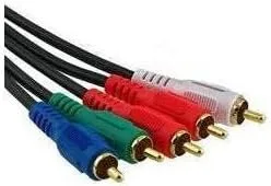 Miniatura 2 de Cable de video componente de 6 pies con audio RGB rojo, verde, azul, blanco, rojo