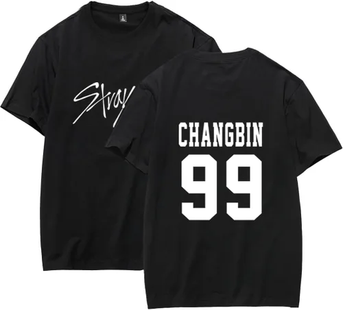 Miniatura 7 de JUNG KOOK SKZ Apoyo Camiseta Skz Merch Felix Bangchan Hyunjin Changbin Jeongin Jisung Leeknow Seungmin Camiseta Playera Tops Negro-felix 00
