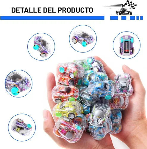Miniatura 3 de Juego de 50 Mini Autos de Retroceso, Vehículos de Carreras de Retroceso para Niños Pequeños, Juguetes a Granel, Regalos de Fiesta, Caja del Tesoro