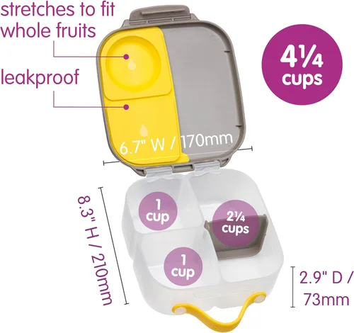 Miniatura 6 de b.box Mini lonchera de Batman, recipientes para aperitivos para niños, reutilizable, pequeña caja Bento para el almuerzo, contenedor de aperitivos
