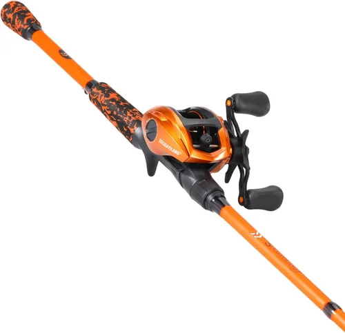 Miniatura 12 de Sougayilang Combo de Caña y Carrete de Pesca, Combo de Baitcasting, Cañas de Grafito IM7, Cañas de 2 Piezas, Mango EVA y Portacebo Estilo "S" Mango
