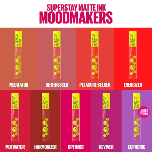 Miniatura 5 de Maybelline Super Stay Matte Ink Liquid Lip Color, colección de labiales Moodmakers, larga duración, maquillaje de labios a prueba de transferencia