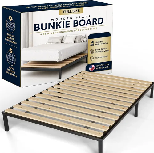 Miniatura 25 de Treaton, Tablero de Somier/Listones de Cama de Madera Horizontal Extra Resistente de 1 Pulgada, 72" x 39", Beige