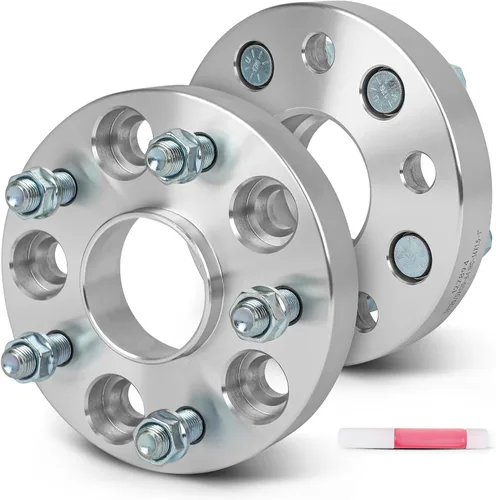 Miniatura 19 de SCITOO 2 adaptadores de rueda de 5 x 4.5 a 5 x 4.75 pulgadas, orificio de 1 pulgada, pernos de 2.913 in de 12 x 1.5 y 5 lengüetas, espaciadores