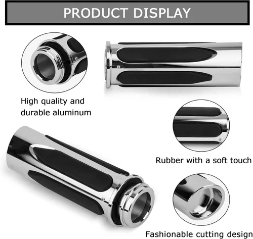 Miniatura 4 de PSLER Control electrónico del acelerador de 0.984 in, 1 pulgada, empuñaduras de manillar suaves al tacto para Touring Street Glide, Electra Glide