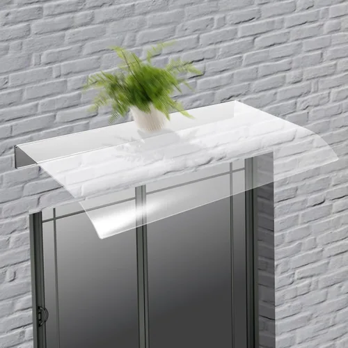 Miniatura 9 de Toldo transparente para puerta, protección UV, refugio de lluvia y nieve, cubierta transparente gruesa, sin mantenimiento, toldo para puerta