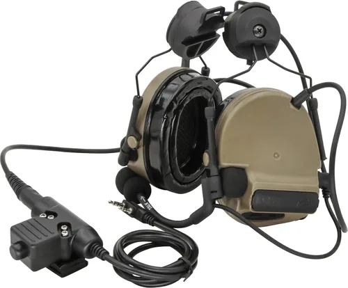Miniatura 9 de HEARFALCOM Comta III Auriculares Tácticos para Casco Adaptador de Riel ARC Soporte de Disparo con Cancelación de Ruido