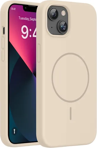 Miniatura 277 de Miracase Funda diseñada para iPhone 13, con protector de pantalla de vidrio templado, forro de microfibra suave antiarañazos, funda de goma