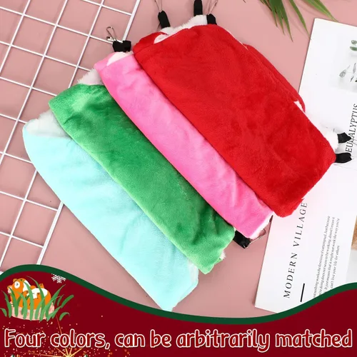 Miniatura 4 de Nuogo Hamaca de ratas para jaula de animales pequeños, hamacas colgantes para hurones para ratas, accesorios de cama de hurón de doble capa