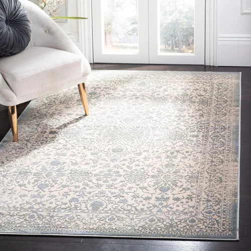 SAFAVIEH Brilliance Collection BRL504A - Alfombra vintage oriental de 4 x 6 pies, color crema / salvia BRL504A