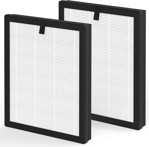 Paquete de 2 filtros de repuesto HQKJ-180 compatibles con Tailulu HQKJ-180 purificador para filtro de habitación grande, humo, caspa de mascotas