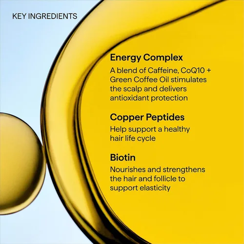 Miniatura 7 de Briogeo Destinado a la densidad de cafeína + suero de densidad de péptidos de biotina Aumenta el grosor y el volumen del cabello para cabello fino