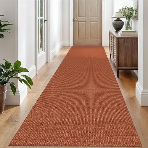 Miniatura 200 de EARTHALL Alfombra de pasillo 3x14 pies, alfombras lavables extra largas para pasillos, tejidas, antideslizante, alfombra trenzada para entrada