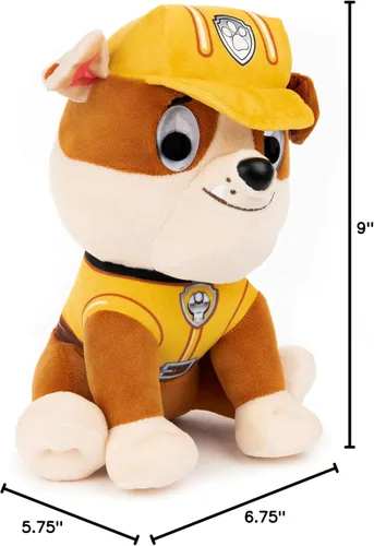 Miniatura 8 de GUND Patrulla Canina Rubble en uniforme de construcción de marca para edades de 1 y más, 22,9 cm (los estilos pueden variar)