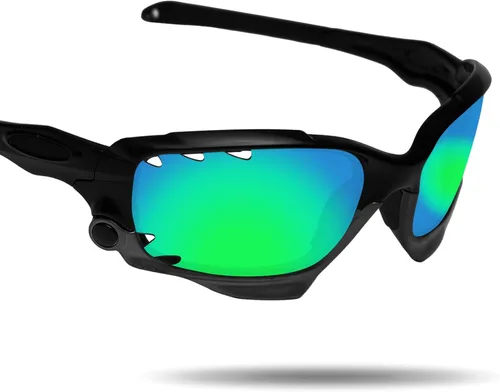 Miniatura 3 de Fiskr Lentes de repuesto polarizados antiagua salada para Oakley Jawbone con ventilación de chaqueta de carreras con 2 pares empaquetados