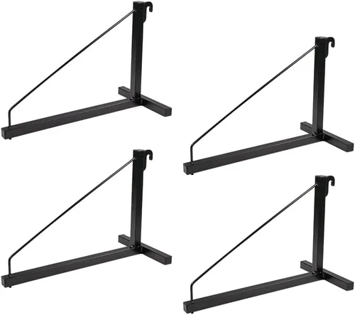 Miniatura 21 de Mytee Products Paquete de 2 Soportes de Estantería para Contenedores de Envío de 3 Niveles con 18"(P) x 60"(A) - Soportes de Estante de Acero