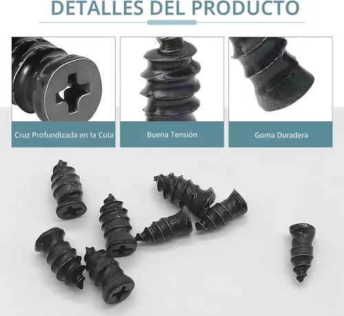 Miniatura 3 de 60 clavos de goma para reparación de neumáticos, kits de reparación de neumáticos al vacío, tornillos de goma en espiral, herramienta
