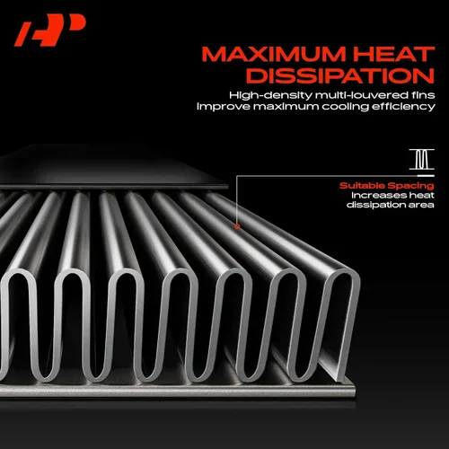 Miniatura 4 de A-Premium Radiador auxiliar de refrigeración adicional compatible con BMW 328i, 328i xDrive, 330e, 335i, 335i xDrive, 340i, 340i GT xDrive, 340i