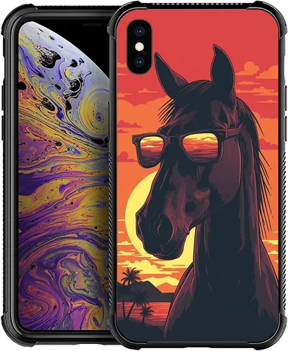 Miniatura 86 de CARLOCA Funda para iPhone XR, diseño de jirafa de cristal, ultra protección, a prueba de golpes, silicona suave TPU antideslizante para iPhone XR