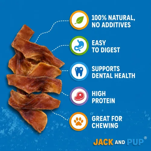 Miniatura 2 de Jack & Pup Astillas de orejas de cerdo (1 libra) – Masticables naturales de primera calidad para perros, orejas de cerdo, golosinas saludables