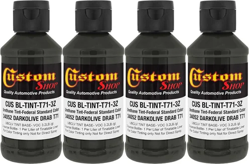 Miniatura 13 de Revestimiento personalizado de 300 ml (color negro metálico) de Urethane Tint concentrado para tintar camión cama revestimiento – Proporcionado