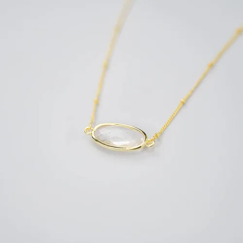 Miniatura 3 de Angelstones Collar con colgante de piedras preciosas naturales, chapado en oro de 14 quilates, collares de cristal curativo para mujer