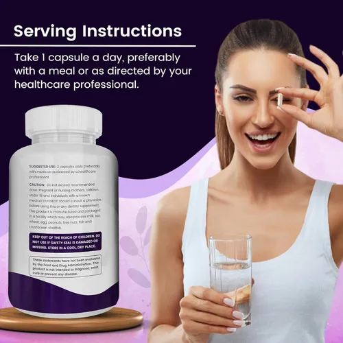 Miniatura 6 de Complejo DIM para mujer de 150 mg – Pastillas equilibradoras de estrógeno bioperina para la menopausia y los sofocos para aliviar el acné hormonal