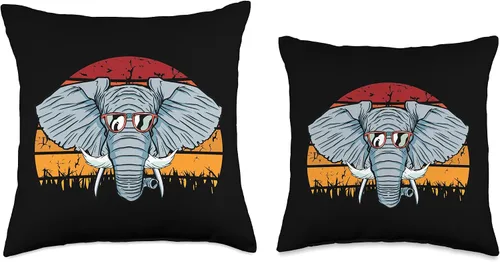 Miniatura 3 de Fathers-Day 2021 Cloths Dad Daddy Papa Men Gifts Elefante - Almohada retro para el día del padre, para amantes de los animales salvajes, zoológico