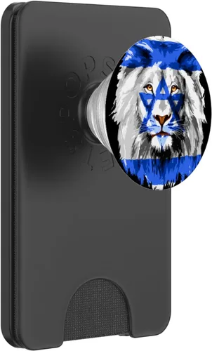 Miniatura 7 de Bandera de Israel león judío Israel Flag PopSockets PopGrip estándar