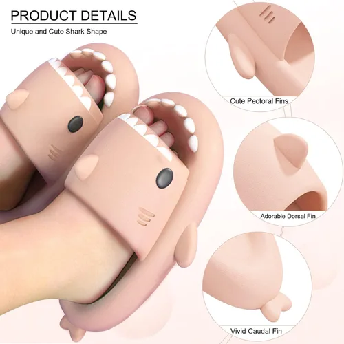 Miniatura 2 de EECH Sandalias Cloud Shark para niños y niñas, 2023, pantuflas de tiburón para niños grandes, sandalias de tiburón de suela gruesa mejoradas