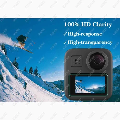 Miniatura 4 de ULBTER Protector de pantalla para cámara GoPro MAX/Max 2025 360 [no para Max 2] + cubierta de tapa de lente [2 + 3 paquetes], protector de vidrio