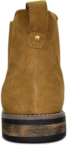 Miniatura 5 de Bruno Marc - Botines de gamuza de cuero para hombre tipo Chelsea