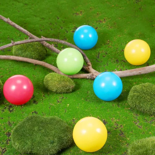 Miniatura 5 de Civaner 6 bolas de repuesto de plástico multicolor pequeñas, bulldozer popper, bolas de juguete de 1.75 pulgadas, suaves a prueba de aplastamiento