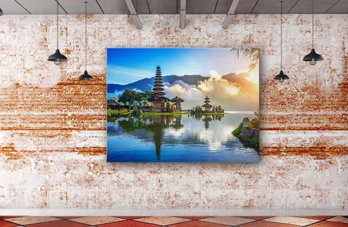 Miniatura 6 de SpiritualHands Lienzo decorativo para pared, diseño de lugares famosos del patrimonio mundial, carteles enmarcados escénicos, paisajes modernos, 03