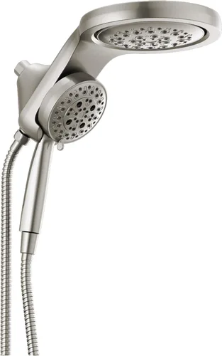 Miniatura 8 de Delta Faucet HydroRain 5-Spray H2Okinetic Cabezal de ducha dual con rociador de mano, cabezal de ducha cromado con manguera, cabezales de ducha