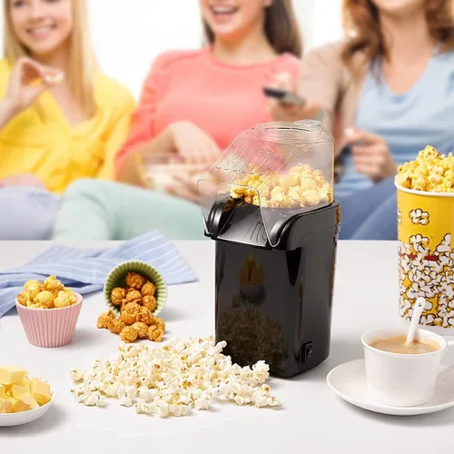 Miniatura 5 de Máquina portátil de palomitas de maíz, máquina de palomitas de maíz, máquina de palomitas de maíz, rápida y fácil de usar, para familias con y Rosa