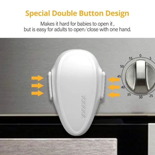 Miniatura 6 de Mom's Choice Gold Awards Ganador – EUDEMON 1 paquete de cerradura para puerta de horno a prueba de niños, cerradura frontal del horno fácil