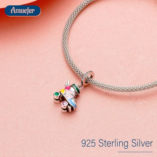 Miniatura 129 de Amufer S925 Charms for Women, compatible with Pandora Bracelets and Necklaces, Jewelry Gift
