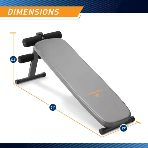 Miniatura 3 de Marcy Banco de ejercicios inclinado utilitario para entrenamiento de fuerza y entrenamientos de gimnasio en casa