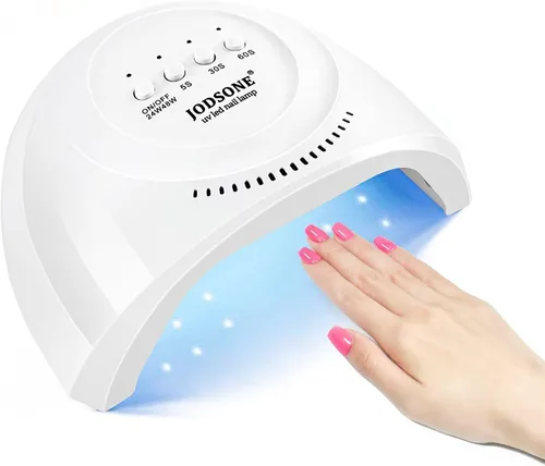 Miniatura 12 de JODSONE U V Mini lámpara de uñas recargable con temporizador inalámbrico portátil luz LED para secado rápido esmalte de gel rosa