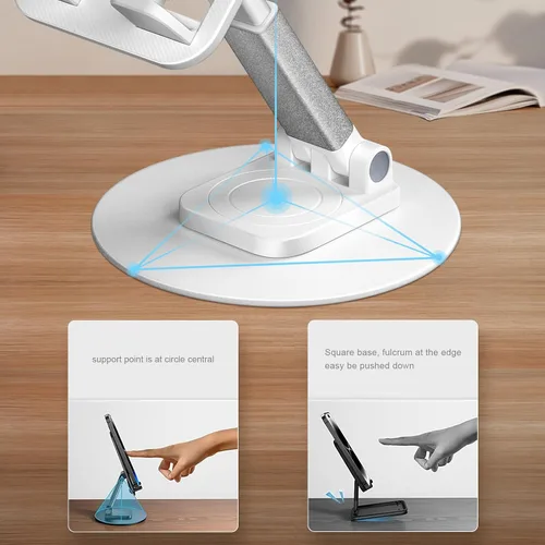 Miniatura 6 de XcaseBar Soporte para teléfono celular, soporte ajustable para teléfono con una base giratoria de 360°, adecuado para todos los modelos de teléfono