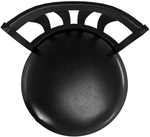 Miniatura 8 de Hillsdale Savana Taburete de cocina de madera, 29.5 pulgadas de alto, negro