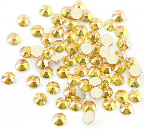 Miniatura 2 de Towenm 720 diamantes de imitación de cristal con parte trasera plana, SS20 de 0.189 in, cristales de cristal de parte trasera plana no termofijos