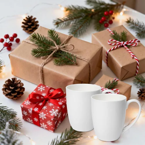 Miniatura 7 de Tazas de Café Blancas de Porcelana Fina de Hueso en Juego de 2, Tazas de Té de 11 Oz con Mango Grande, Tazas de Café de Cerámica Ligeras, Tazas