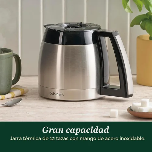 Miniatura 6 de Cuisinart - Cafetera programable de 12 tazas con jarra térmica DCC-3400P1, acero inoxidable