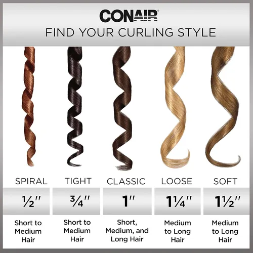 Miniatura 6 de CONAIR INFINITIPRO - Rizador de titanio de oro rosa de 1 pulgada, el barril de 1 pulgada produce rizos clásicos, para uso en cabello corto, mediano